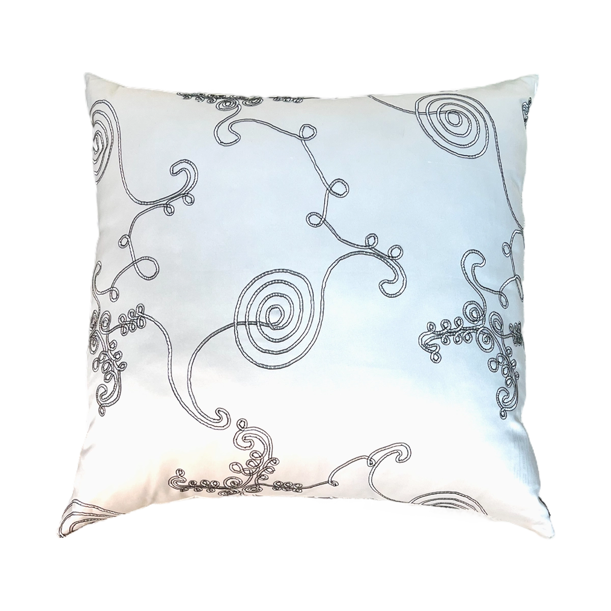 White and silver fashion pillows